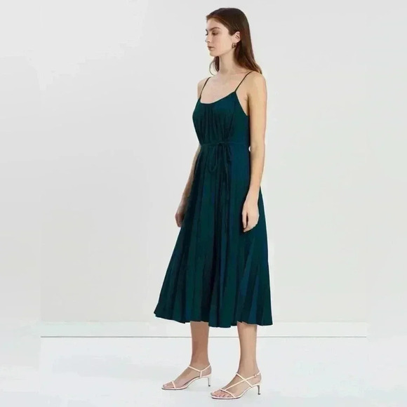 MANGO - NWT size Large 
Pleated Midi Dress - Picture 5 of 14